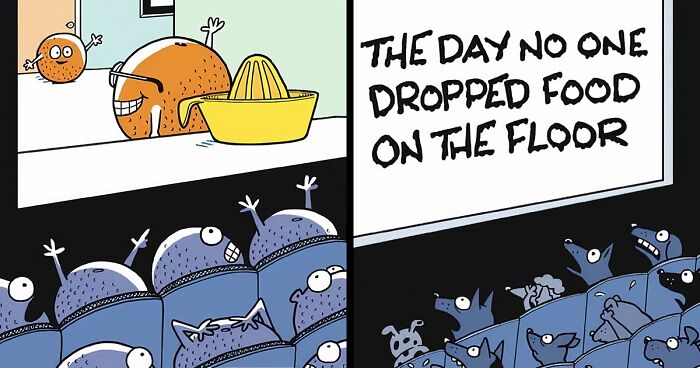 This Artist Reveals What Horror Movies For Animals And Things Would Be Like (40 One-Panel Comics)