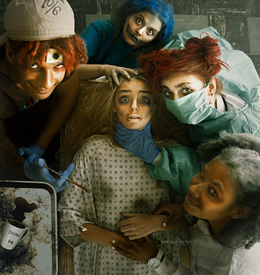 What If Alice Was Really Insane? I Went To An Old Asylum And Created A Photoshoot To Tell A Different Story About Alice And Her "Wonderland" (23 Pics)