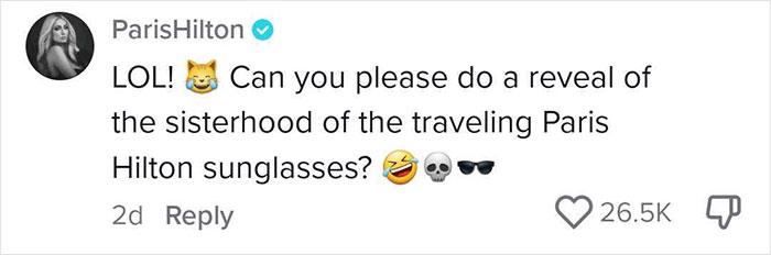 Guy Admits Having Stolen Paris Hilton's Dior Sunglasses Back In 2007, Is Surprised To See Her Response Guy Admits Having Stolen Paris Hilton's Dior Sunglasses Back In 2007, Is Surprised To See Her Response