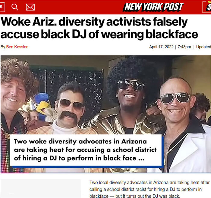 Two Local Diversity Advocates In Arizona Are Taking Heat After Calling A School District Racist For Hiring A Dj To Perform In Blackface — But It Turns Out The Dj Was Black