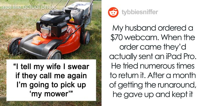 Guy Gives In And Takes A “Free” Lawn Mower From A Hardware Store After They Keep Calling Him For Weeks
