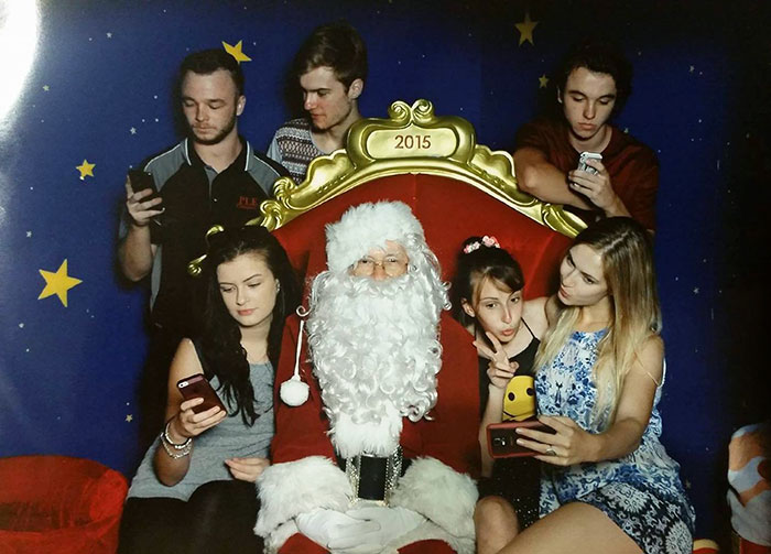 My Friend's Parents Force Her And Her Siblings To Have A Picture With Santa Every Year. This Year They Got Revenge And Took This Beauty Home