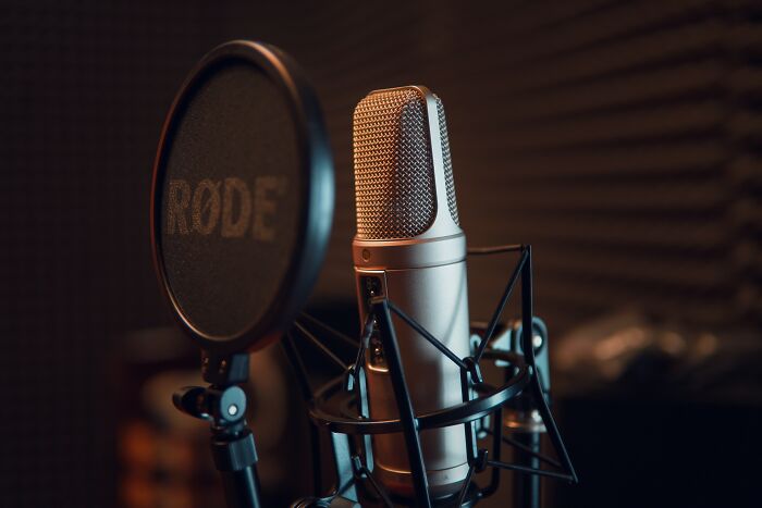 Rode Microphone In A Recording Studio 