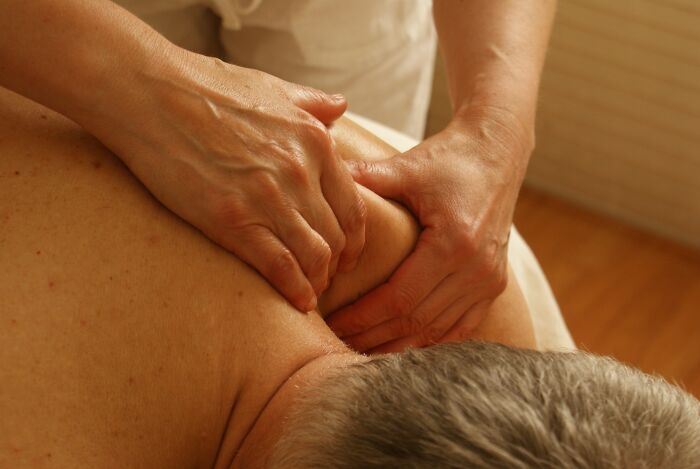 Man Getting Massaged
