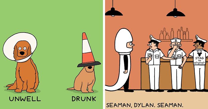 Artist Illustrates Funny And Silly Situations In Hopes Of Making People Laugh (70 Pics)