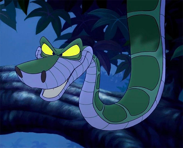 Kaa looking from The Jungle Book
