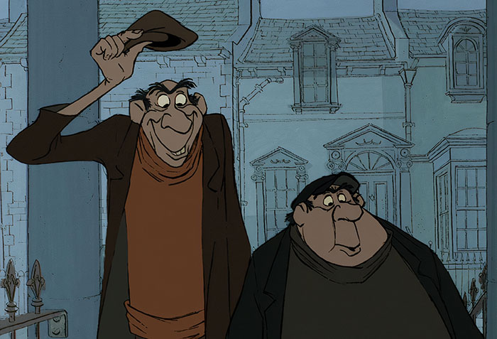 Jasper and Horace standing and looking from 101 Dalmatians