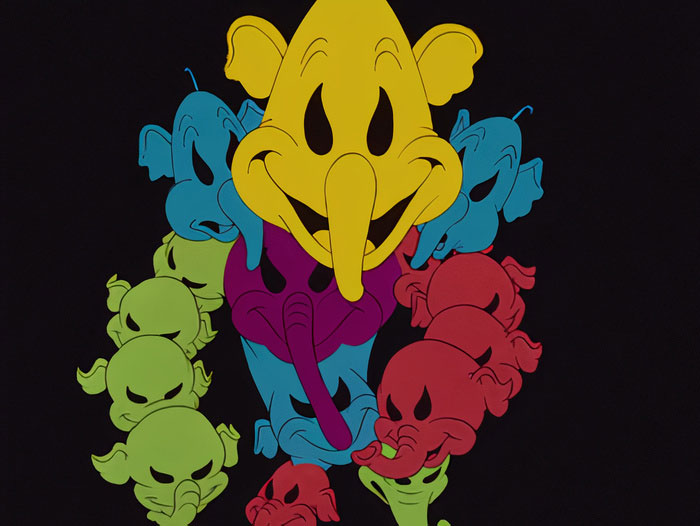 Elephant Hallucinations smiling from Dumbo