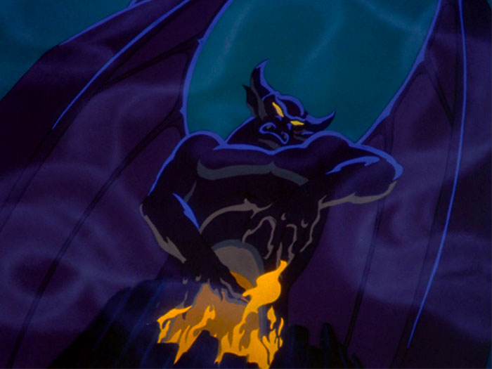 Chernabog using fire from Fantasia