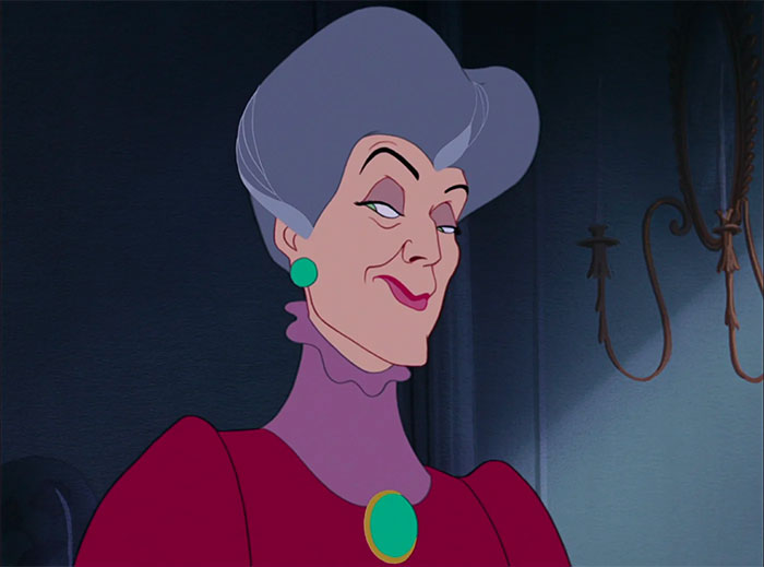 Lady Tremaine looking from Cinderella