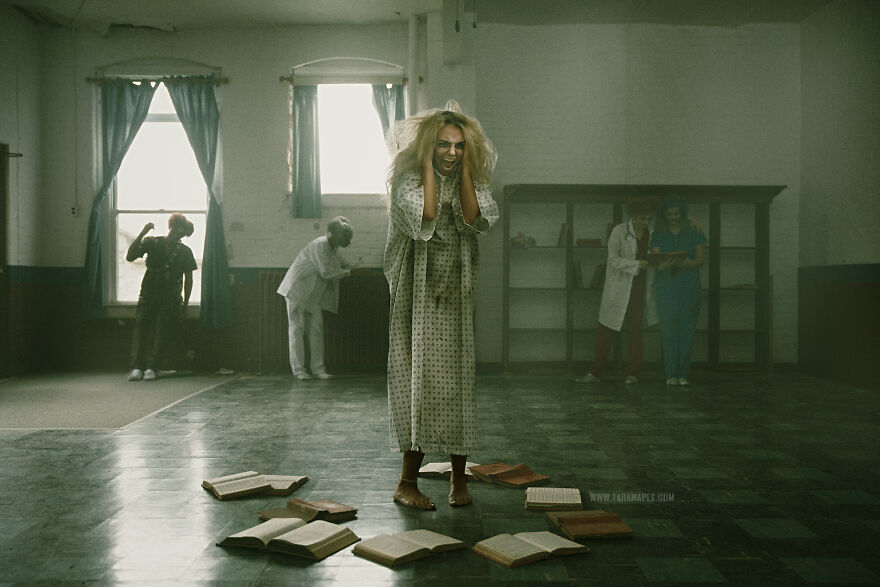 What If Alice Was Really Insane? I Went To An Old Asylum And Created A Photoshoot To Tell A Different Story About Alice And Her "Wonderland" (23 Pics)