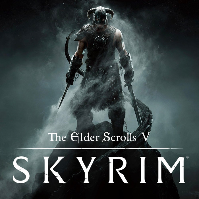 Poster of The Elder Scrolls V: Skyrim video game 