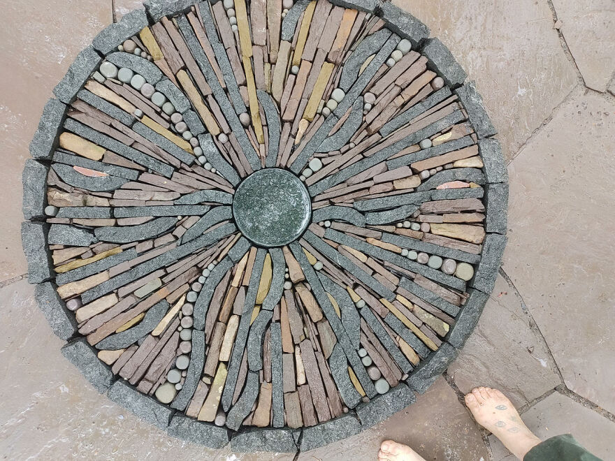 Dry Stone Mosaic - This One Is A Fire Pit