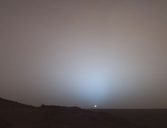 Sunsets On Mars Would Appear Blue To Human Eyes