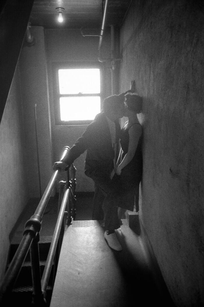 Elvis Kissing His Date, A Mystery Woman, In 1956. Photo By Alfred Wertheimer, Taken In Richmond, Virginia