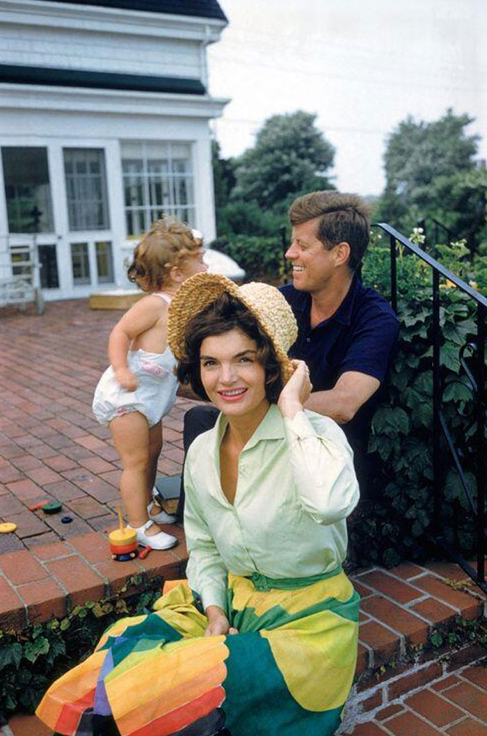 Rare Color Photo Of The Kennedys