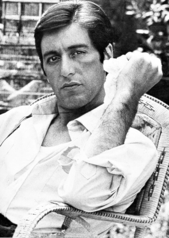 Al Pacino On The Set Of The Godfather, 1972