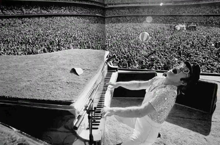 Elton John At Dodger Stadium, 1975
