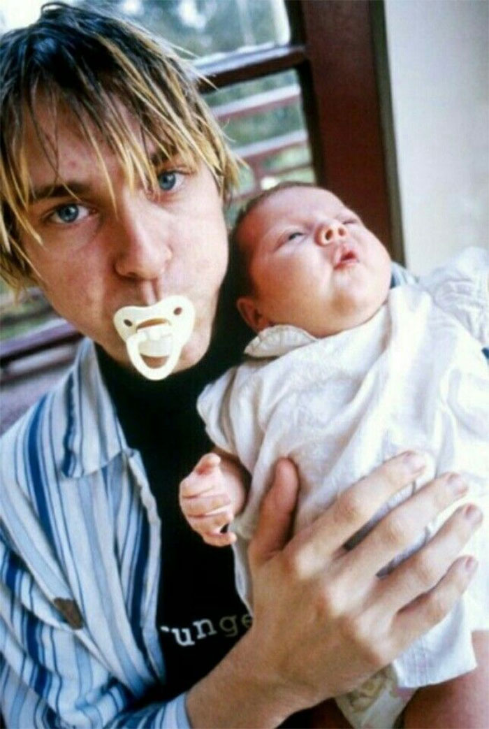 Kurt Cobain And Frances Bean