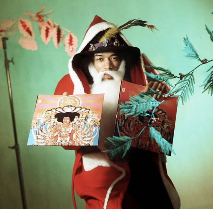 Jimi Hendrix Dressed As Santa Claus, 1967