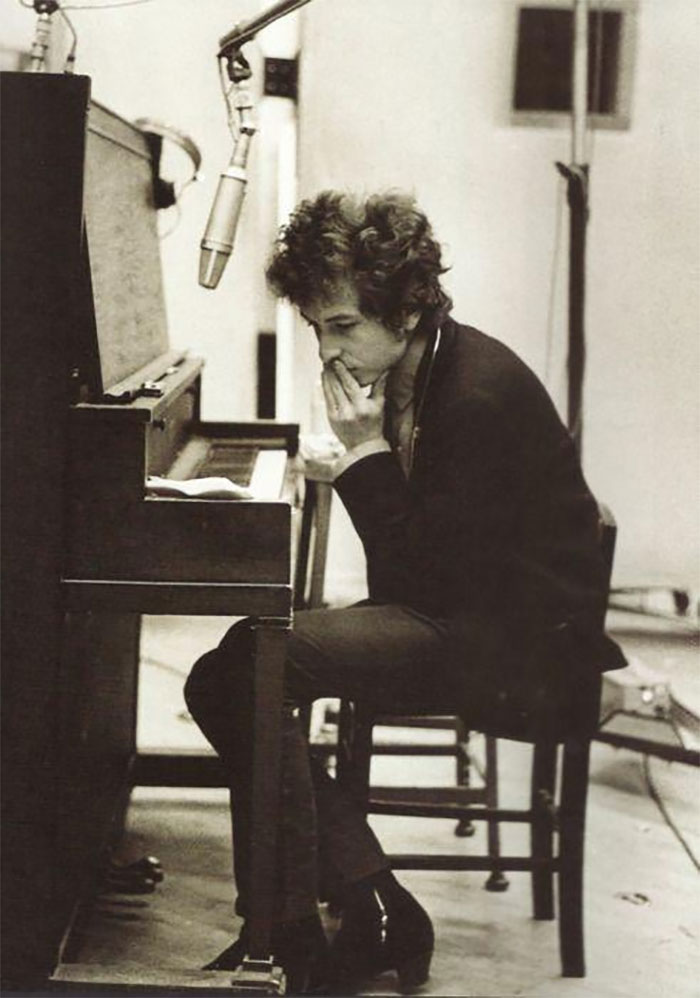 Bob Dylan At A Piano
