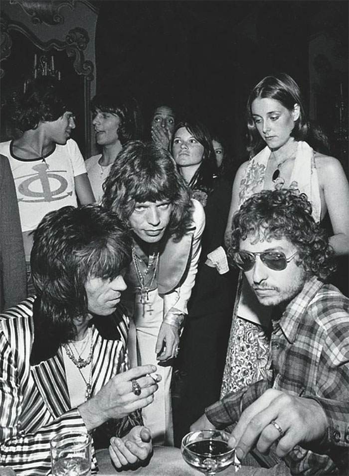 Mick Jagger Was Born On July 26th, 1943. Here's Mick, Keith Richards And Bob Dylan At Micks 29th Birthday Party