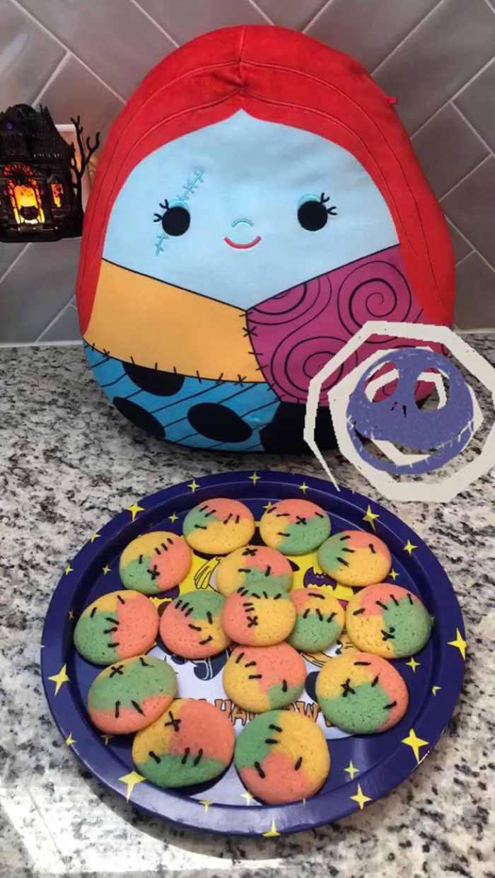 Sally Cookies That I Made For Halloween This Year