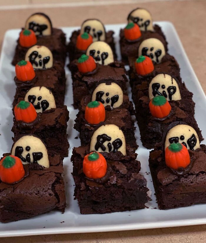 No Tricks, All Treats. Celebrating Halloween With My Double Dark Chocolate Brownies