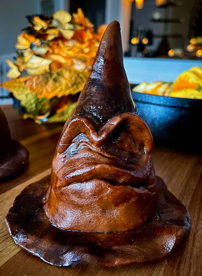 Mini tartas del Sombrero Seleccionador para los regalos de Halloween con temática de "Harry Potter"