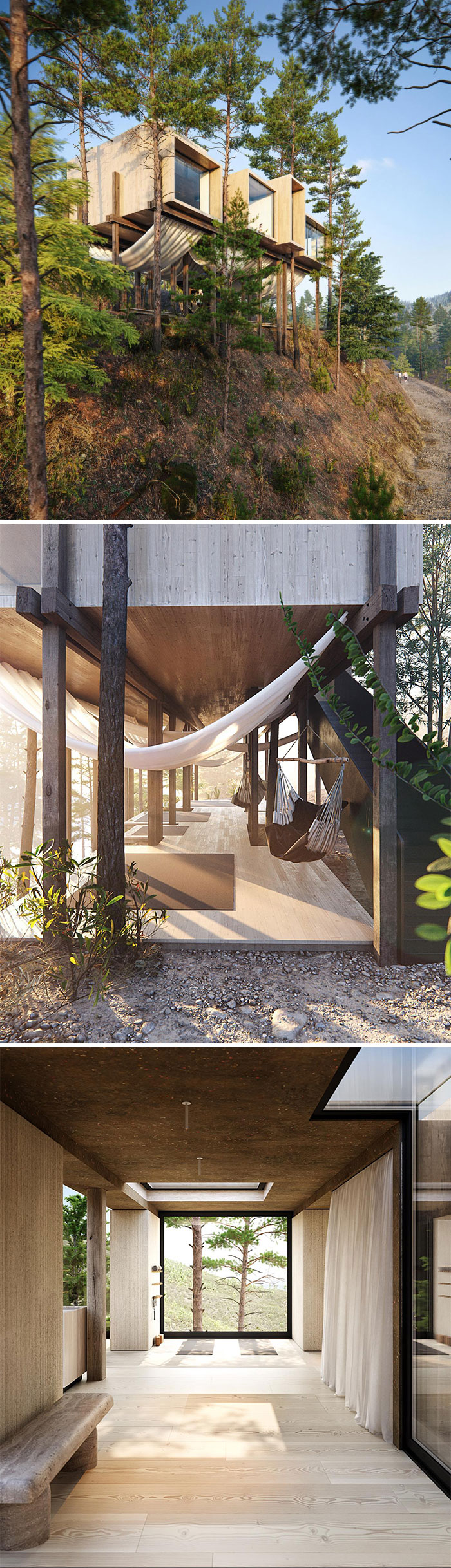 La casa de Yoga – Diseño: Anton Kalambet