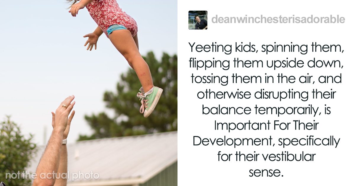 Insightful Tumblr Thread Explains The Importance Of Kids Being Tossed Around At Soft Surfaces For Developmental Reasons