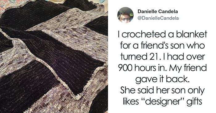 Woman Crochets A Blanket For 900 Hours As A Gift For Friend’s Son, He Gives it Back To Her, The Internet Is Divided