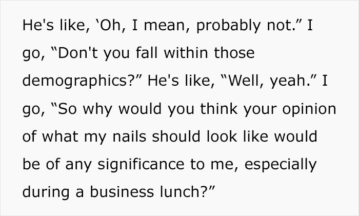 Businessman Thinks It’s Alright To Comment On This Woman’s Appearance During Their Business Lunch, She Has None Of It And Leaves