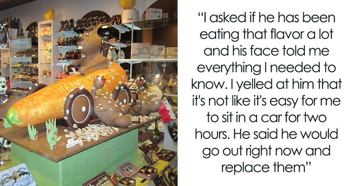 Guy Spends Hours Driving To Replace His Wife’s Favorite Chocolates After Being Caught Eating Them