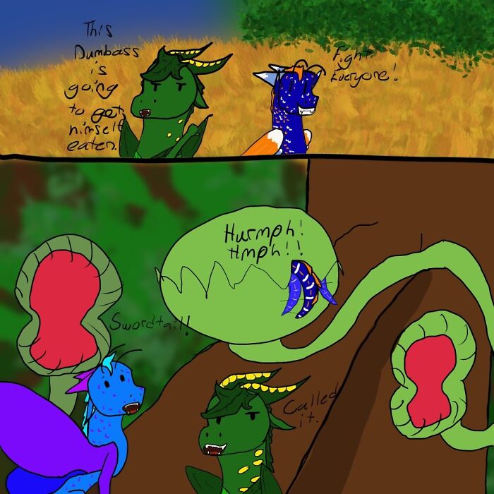 I Know I Already Posted, But I Wanted To Show Off This Wings Of Fire Comic I Made About My Favorite Part
