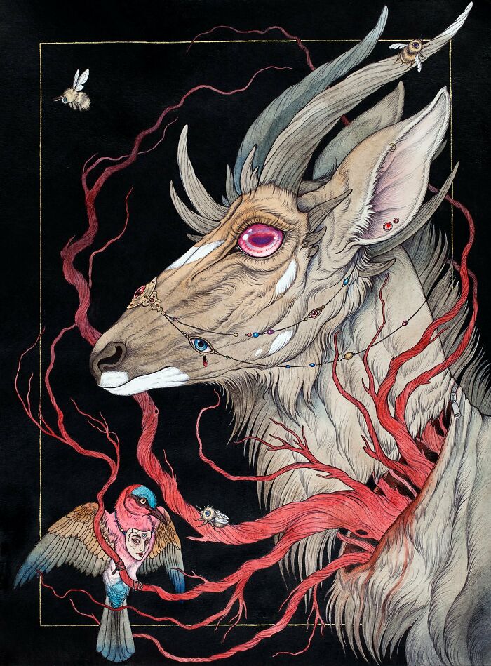 Beautifully Twisted Art That Connects The Kinship Between Man And Beast (7 Pics) Beautifully Twisted Art That Connects The Kinship Between Man And Beast (7 Pics)