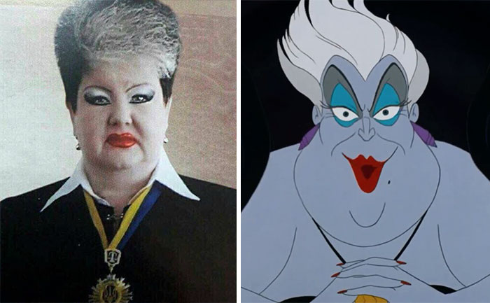 Ursula From Little Mermaid and similar looking old grandma 
