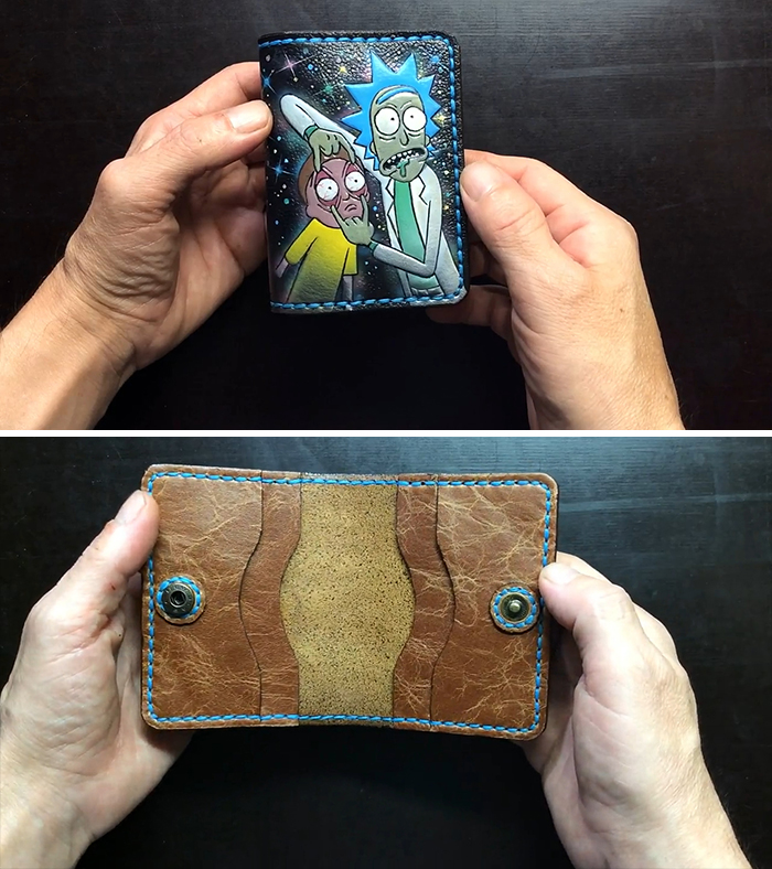 Rick And Morty, A Wallet For Cards, A Little Process And The Result