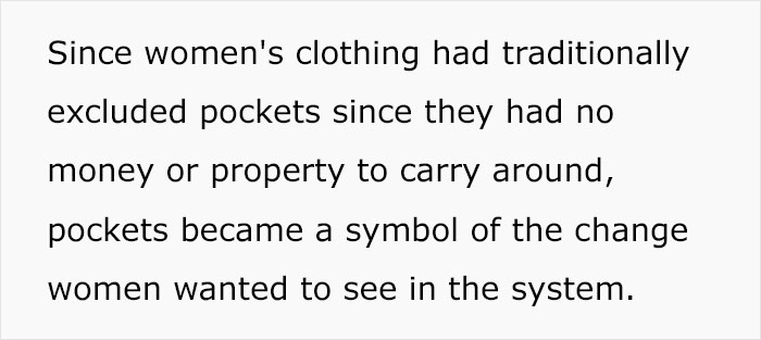 The Truth Behind Why Women’s Clothing Doesn’t Have Pockets, As Shared By This TikTok User The Truth Behind Why Women’s Clothing Doesn’t Have Pockets, As Shared By This TikTok User