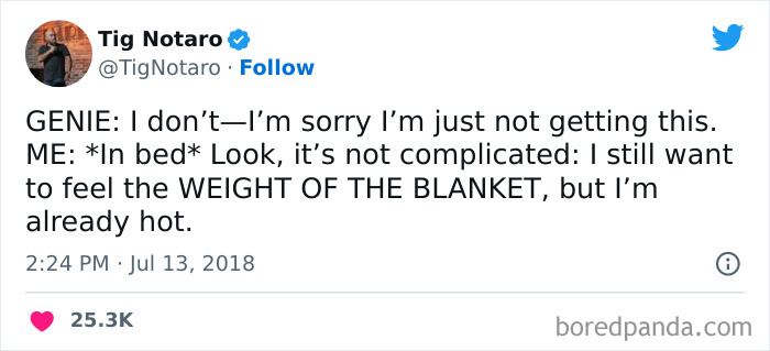 Tweet about blanket