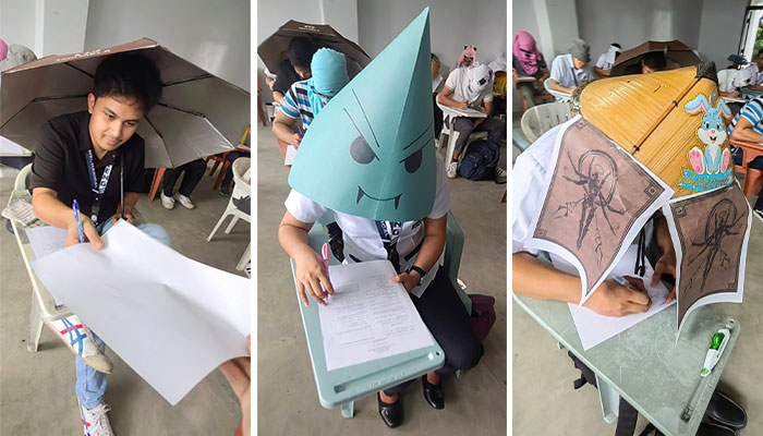 These Students Understood The Assignment When Their Teacher Asked Them To Make Hats To Prevent Them From Cheating During Their Exams These Students Understood The Assignment When Their Teacher Asked Them To Make Hats To Prevent Them From Cheating During Their Exams