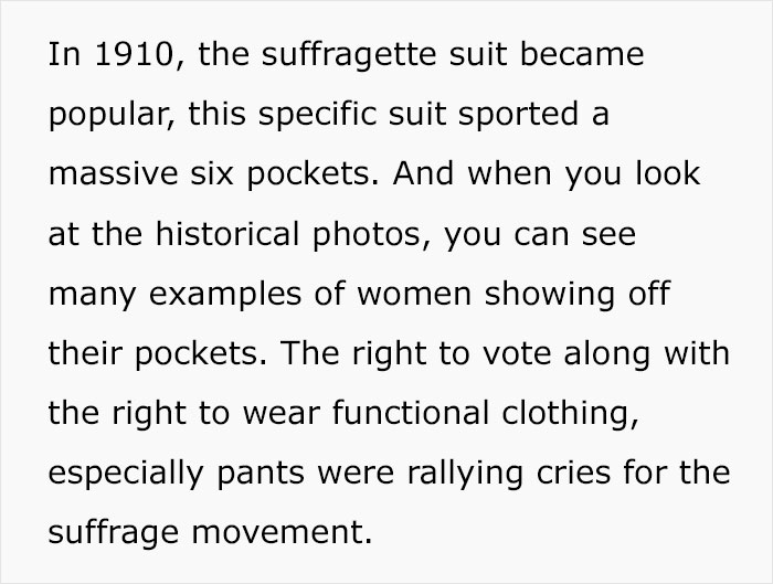 Astonishing And Sexist History On Women’s Pockets Explained By This TikTok User