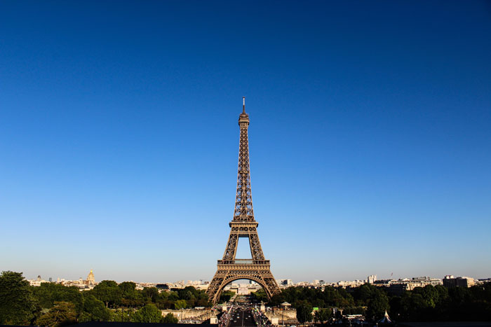 Eiffel Tower In Paris, France