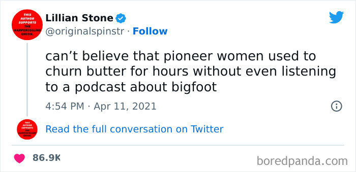 Tweet about pioneer women