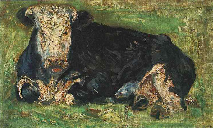 Lying Cow (1883) By Vincent Van Gogh