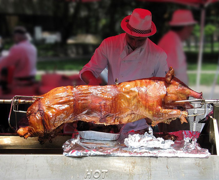 Lechon, A Traditional Christmas Food In The Philippines