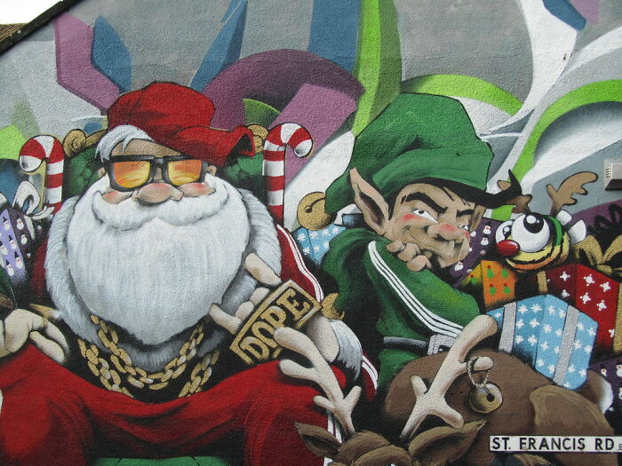 Christmas Street Art And Integration Of Street Art In The Urban Cities Christmas Street Art And Integration Of Street Art In The Urban Cities