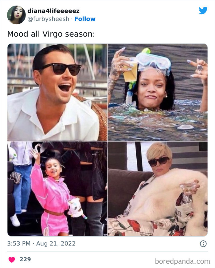 Virgo season mood meme