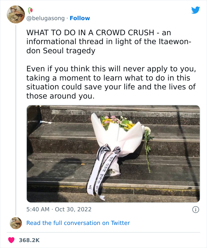 24 Potentially Life-Saving Tips If You Ever Find Yourself Trapped In A Crushing Crowd, As Shared In This Dedicated Twitter Thread 24 Potentially Life-Saving Tips If You Ever Find Yourself Trapped In A Crushing Crowd, As Shared In This Dedicated Twitter Thread