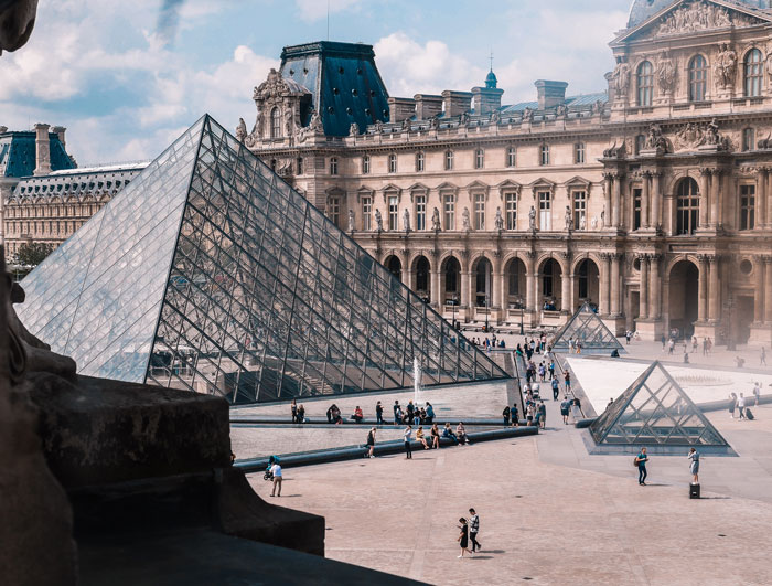 The Louvre Museum In Paris, France, Is The Most Visited And Famous Museum In The World